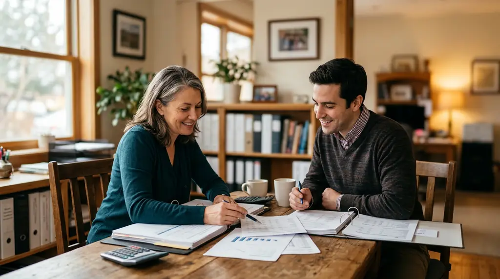 Professional accounting and tax workspace
